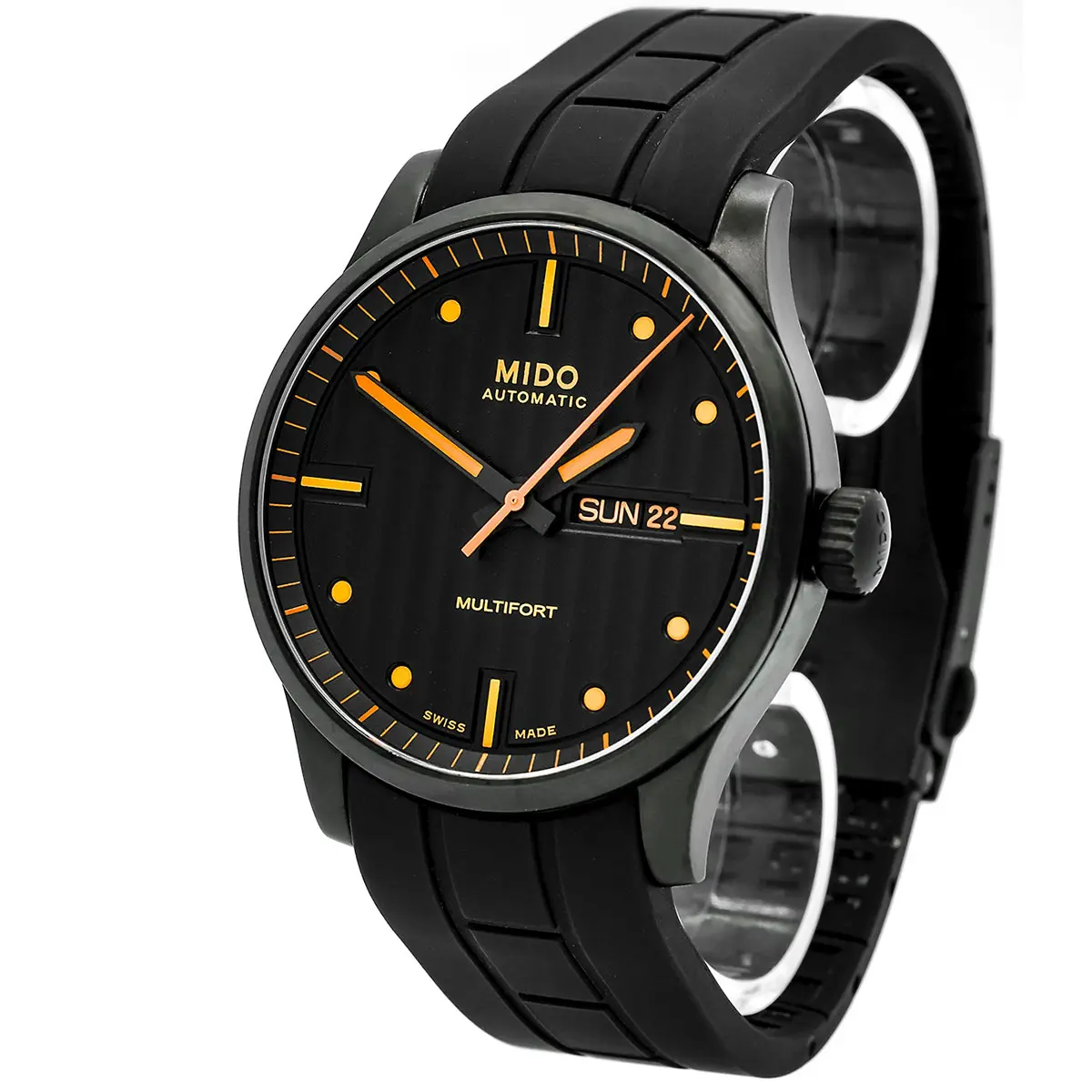 Mido Multifort Special Edition Schwarz Orange Front