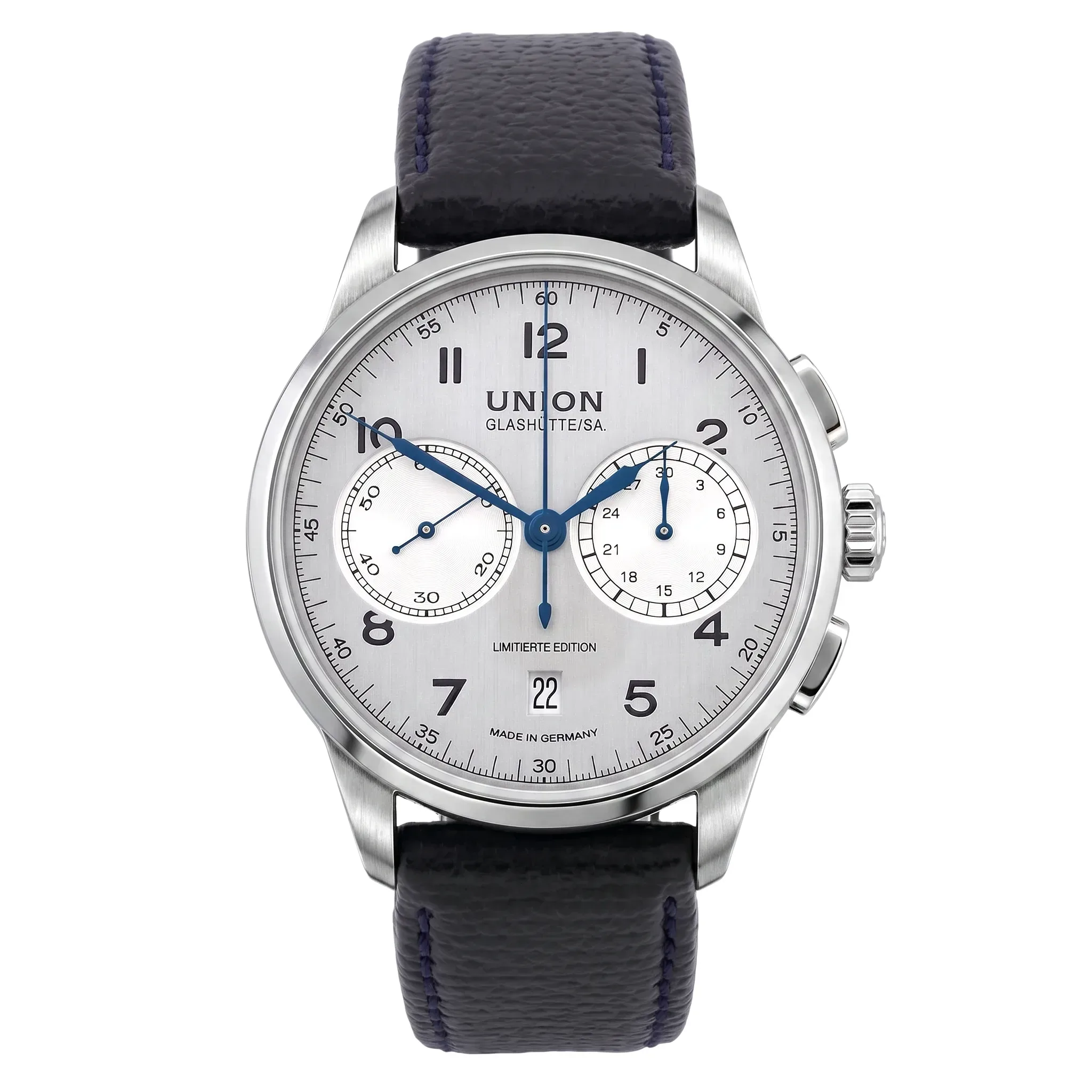 Union Glashütte 1893 Johannes Dürrstein Edition Silver D007.459.16.032.09 Dial Line-cut front