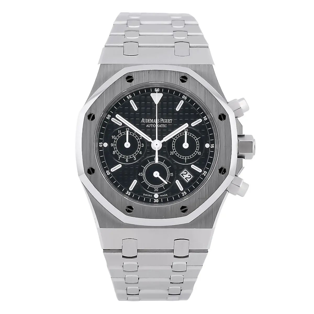AP Royal Oak Chronograph 26300ST Blaues Zifferblatt Frontal