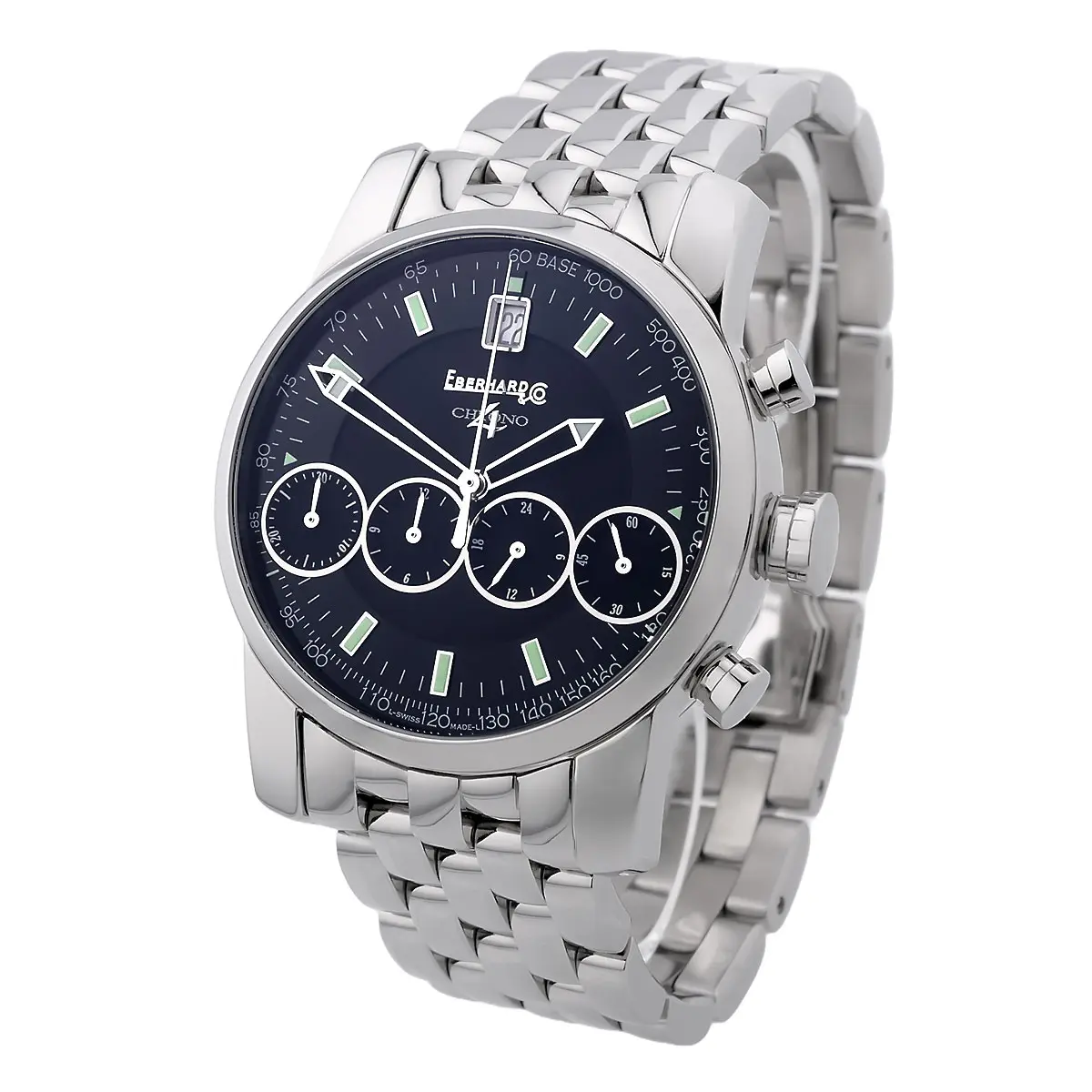 Eberhard Co. Chrono 4 Ref. 31041 Gehäuseflanke Drücker