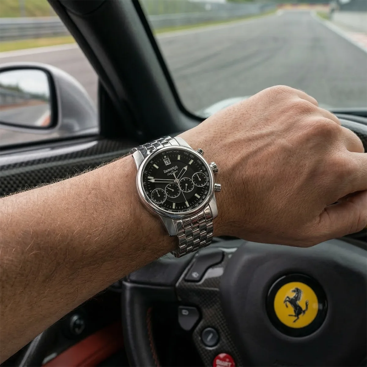 Eberhard Co. Chrono 4 Ref. 31041 Lineare Zähler Wristshot