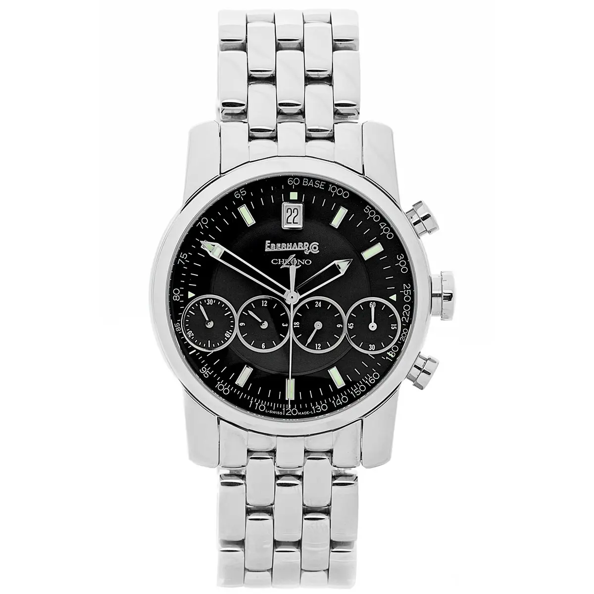 Eberhard Co. Chrono 4 Ref. 31041 Lineare Zähler Frontal