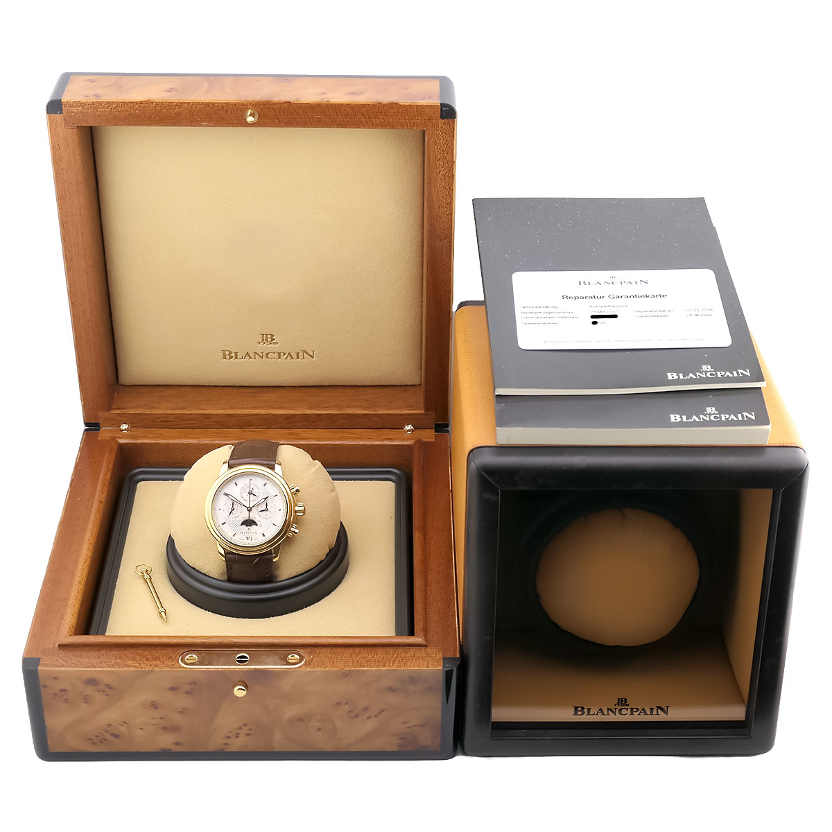 blancpain-leman-perpetual-calendar-chronographg-gelbgold-2585A-3342A-53A-limitiert-03-2201_8 BLANCPAIN Leman Perpetual Calendar Chronograph in Gelbgold, mit silbernem Zifferblatt, Limitiert auf 29 Stück, 2585A-3342A-53A