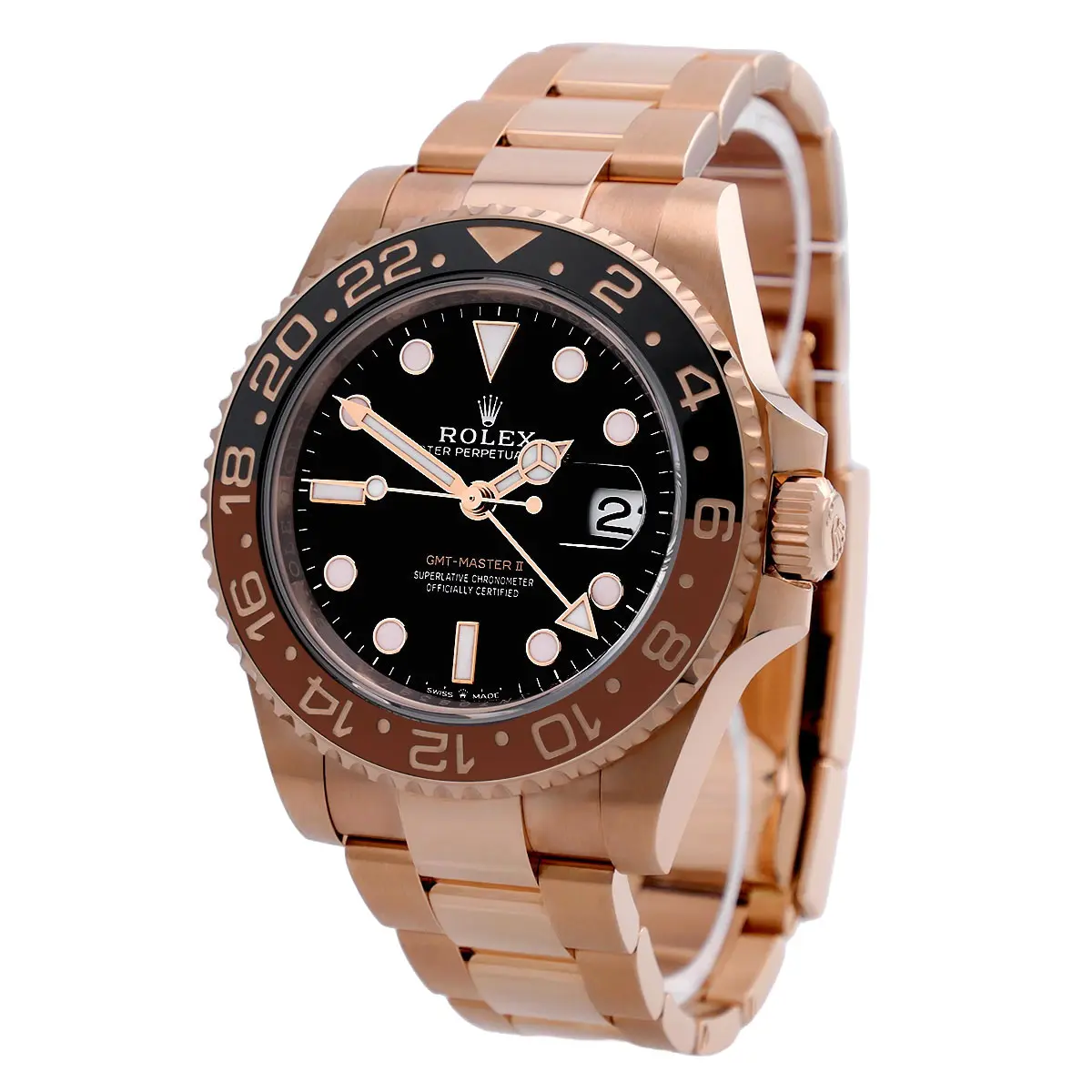 ROLEX | GMT-Master II Everose-Gold Rootbeer | Ref. 126715CHNR – Full Set – Bild 1