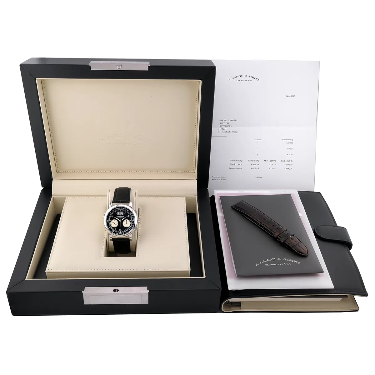 A. Lange & Söhne Datograph Platin 403.035 Full Set Service 2025