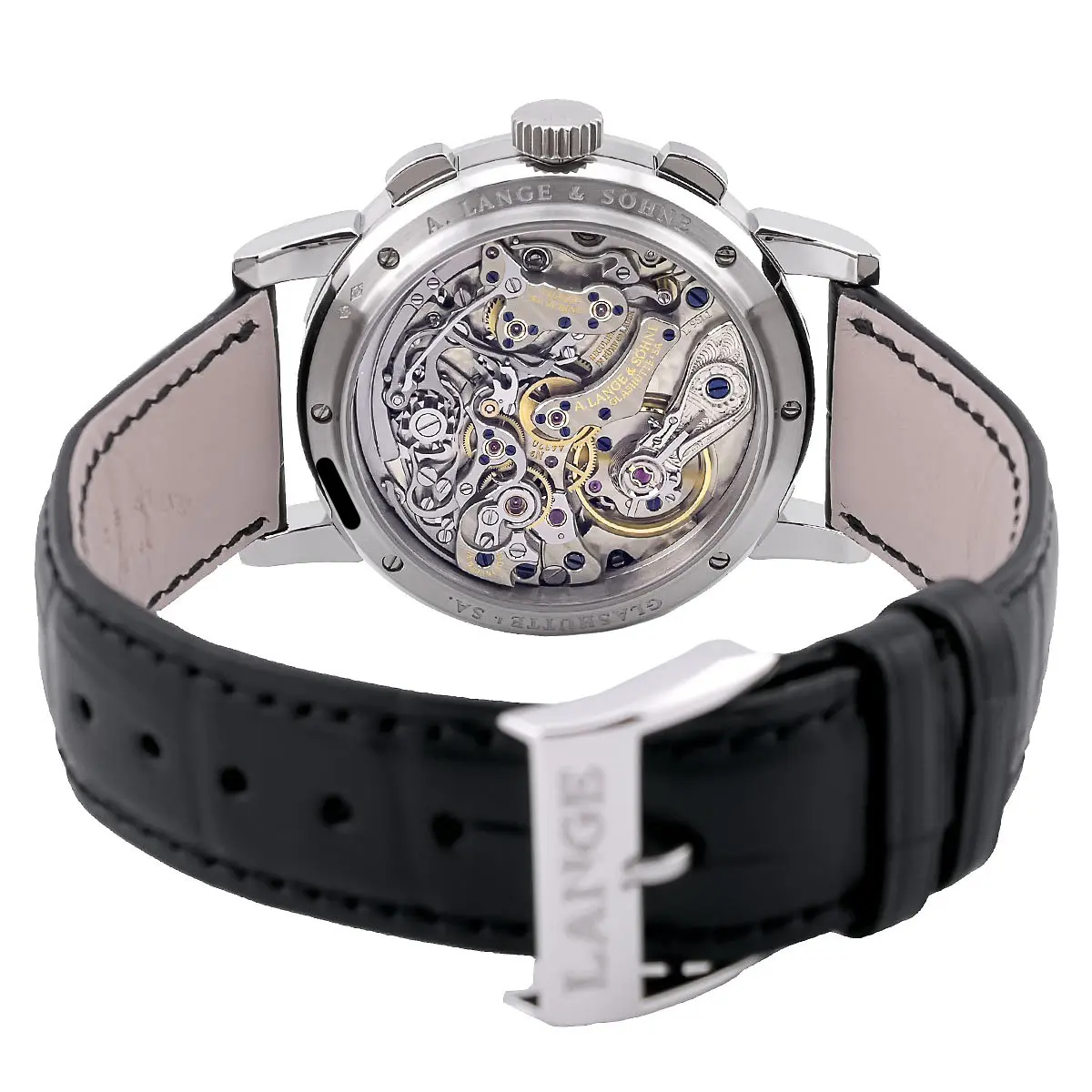 A. Lange & Söhne Datograph Platin 403.035 Werkansicht Boden