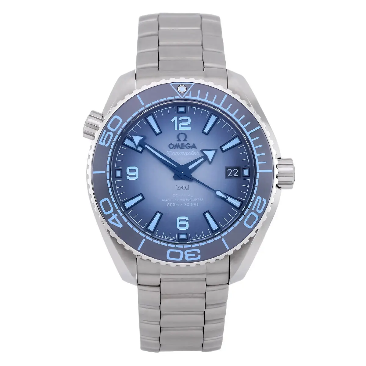 OMEGA | Seamaster Planet Ocean 600 m Co-Axial Master Chronometer Summer Blue | Ref. 215.30.40.20.03.002 – Full Set