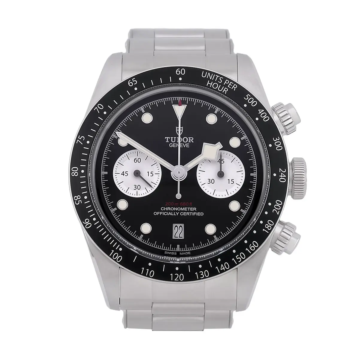 Tudor Black Bay Chronograph Reverse Panda M79360N Schwarz Front