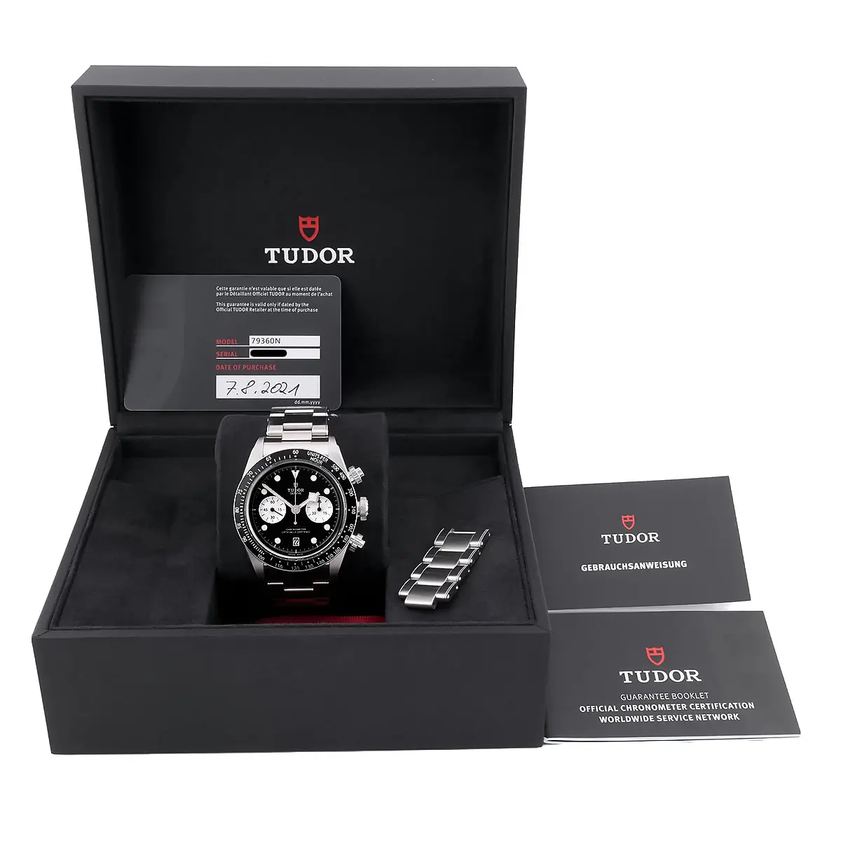 Tudor Black Bay Chronograph Reverse Panda Box Papiere 2022 NOS