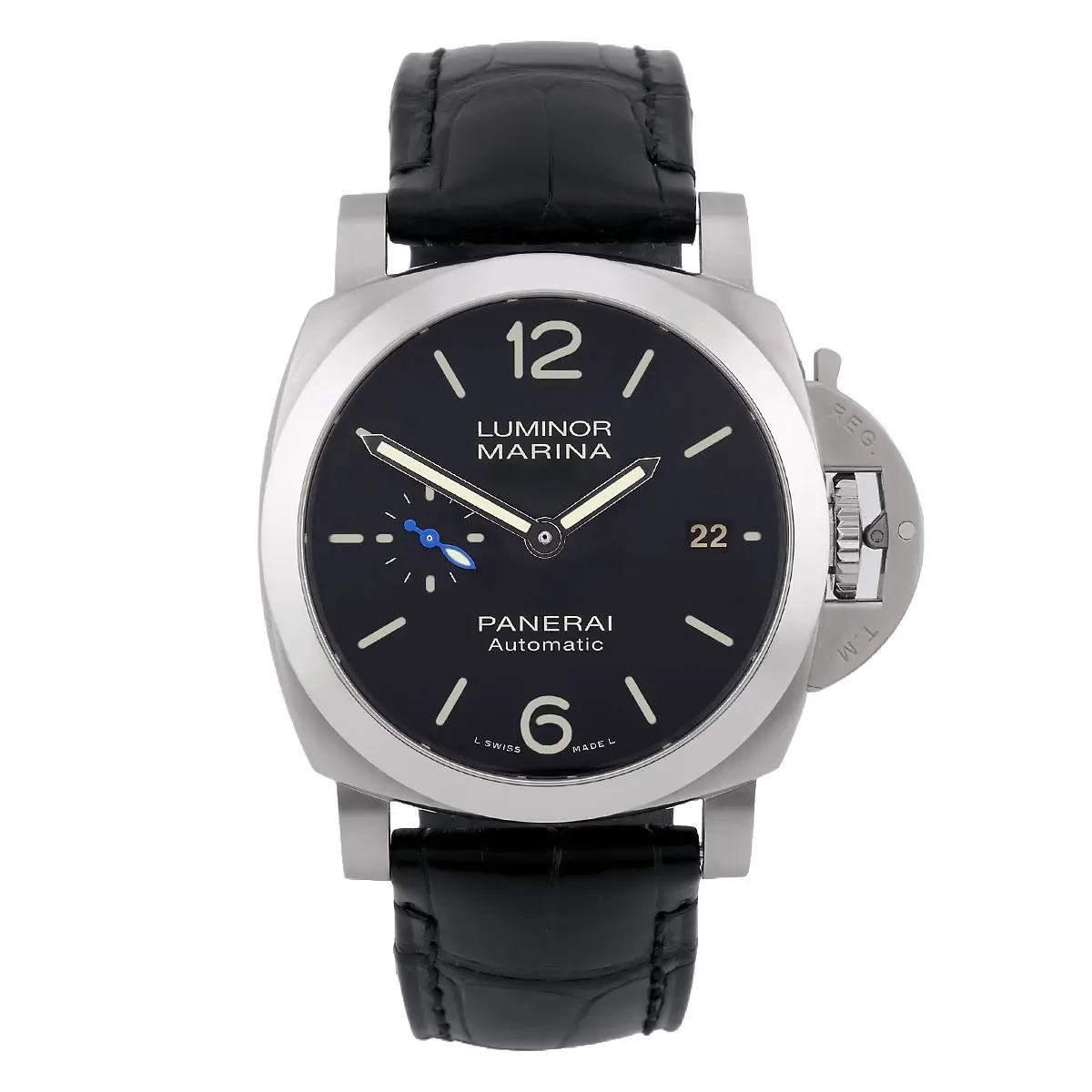 Panerai Luminor Quaranta PAM01372 gebläuter Sekundenzeiger Front