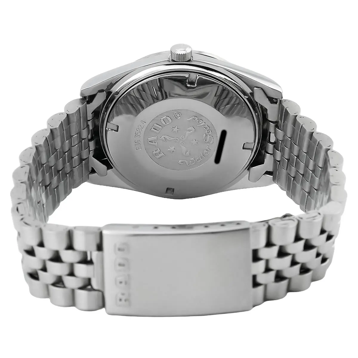 Rado Purple Horse Stahl 636.3582.4 Vintage Gehäuseboden verschraubt Seepferdchen