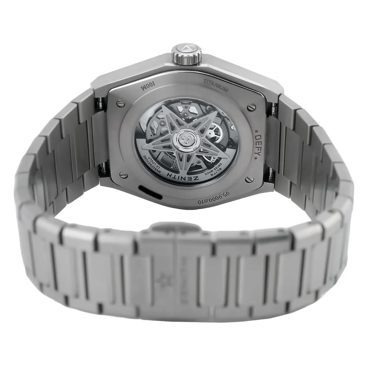 Zenith Defy Classic Titan Blau 95.9000.670/51.M9000 Glasboden Kaliber