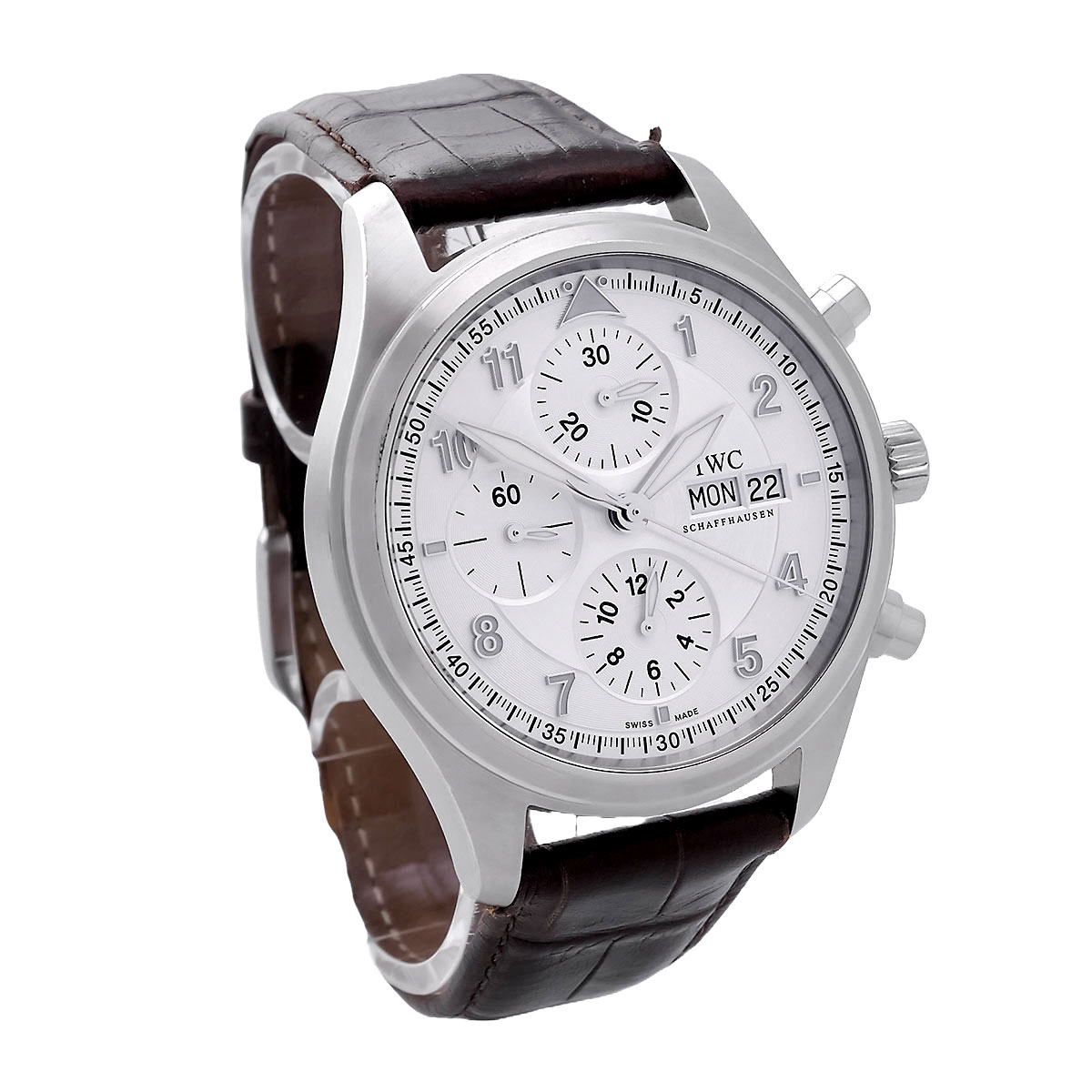 iwc-fliegeruhr-pilots-watch-spitfire-chronograph-edelstahl-iw371702-silbernes-zifferblatt-03-2231-3 Fliegerchronograph Pilots Chronograph Spitfire in Edelstahl mit silbernem Zifferblatt Referenz 371702