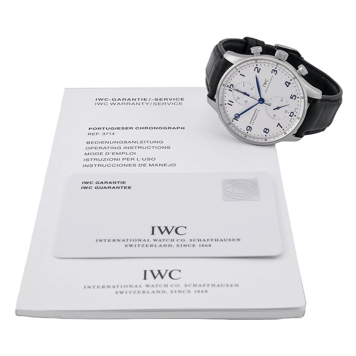 iwc-portugieser-chronograph-automatik-stahl-iw371417-weisses-zifferblatt-03-2229-8 IWC Portugieser Chronograph Automatik Edelstahl mit weißem Zifferblatt Referenz IW371417