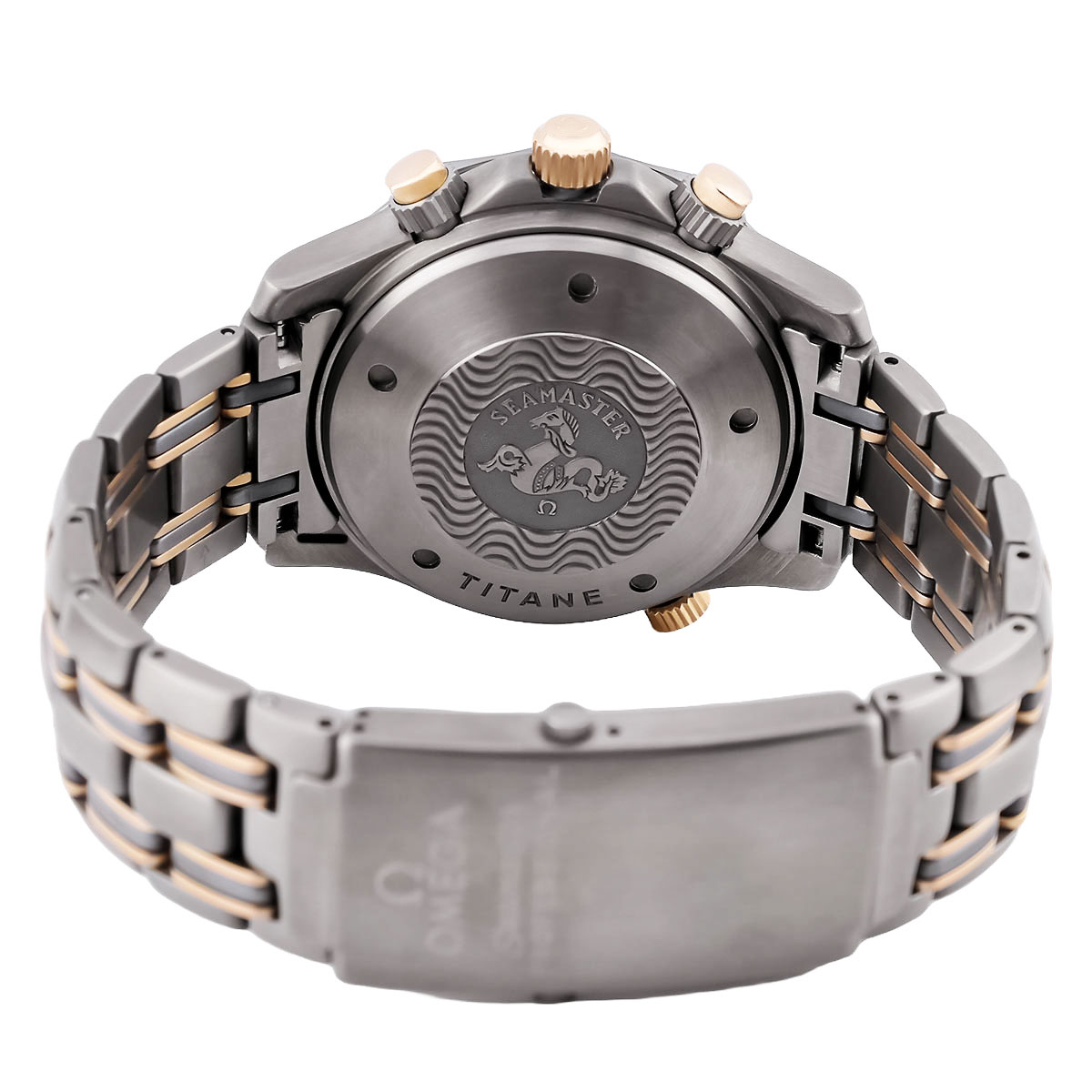 omega-seamaster-300-m-chronograph-diver-titan-tantal-rosegold-22968000-03-2225-6 Omega Seamaster Diver 300m Chrononograph Titan Tantal Rosegold mit blauem Zifferblatt 22968000 (2296.80.00)