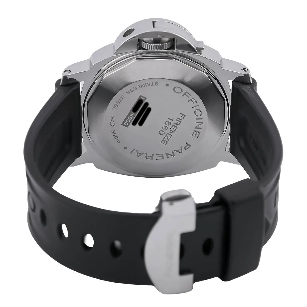 Panerai Luminor Marina Stainless steel Black PAM00104 Screw-down case back