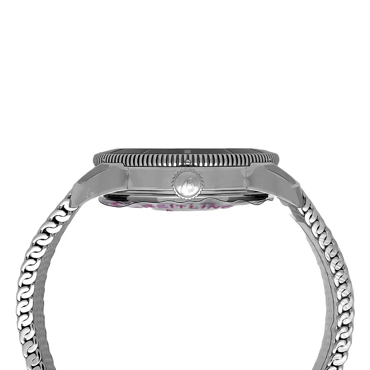 Breitling Superocean Heritage B20 42 Edelstahl Schwarz AB2010121B1A1 Detailansicht Verschraubte Krone