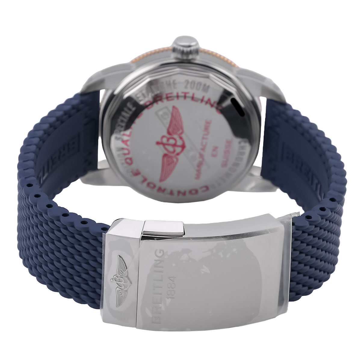 Breitling | Superocean Heritage B20 Automatic 42 steel/red gold blue dial | Ref. UB2010161C1S1 - Full Set - NOS - Image 6