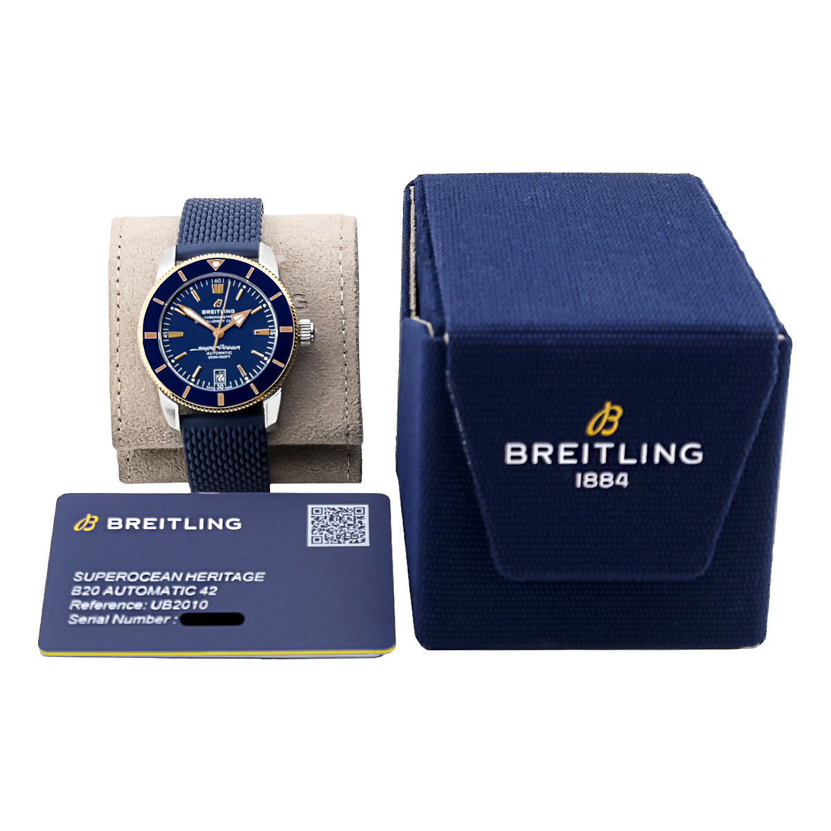 Breitling | Superocean Heritage B20 Automatic 42 steel/red gold blue dial | Ref. UB2010161C1S1 - Full Set - NOS - Image 7