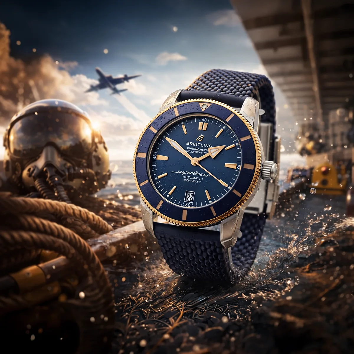 Breitling Superocean Heritage B20 42 Stahl Rotgold UB2010161C1S1 Synthographie