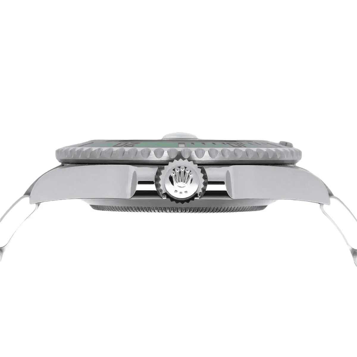 Rolex Submariner Date Oystersteel 126610LV Detail Triplock Krone