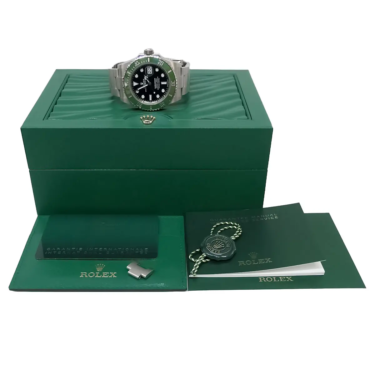 Rolex Submariner Date Oystersteel 126610LV verschraubter Gehäuseboden