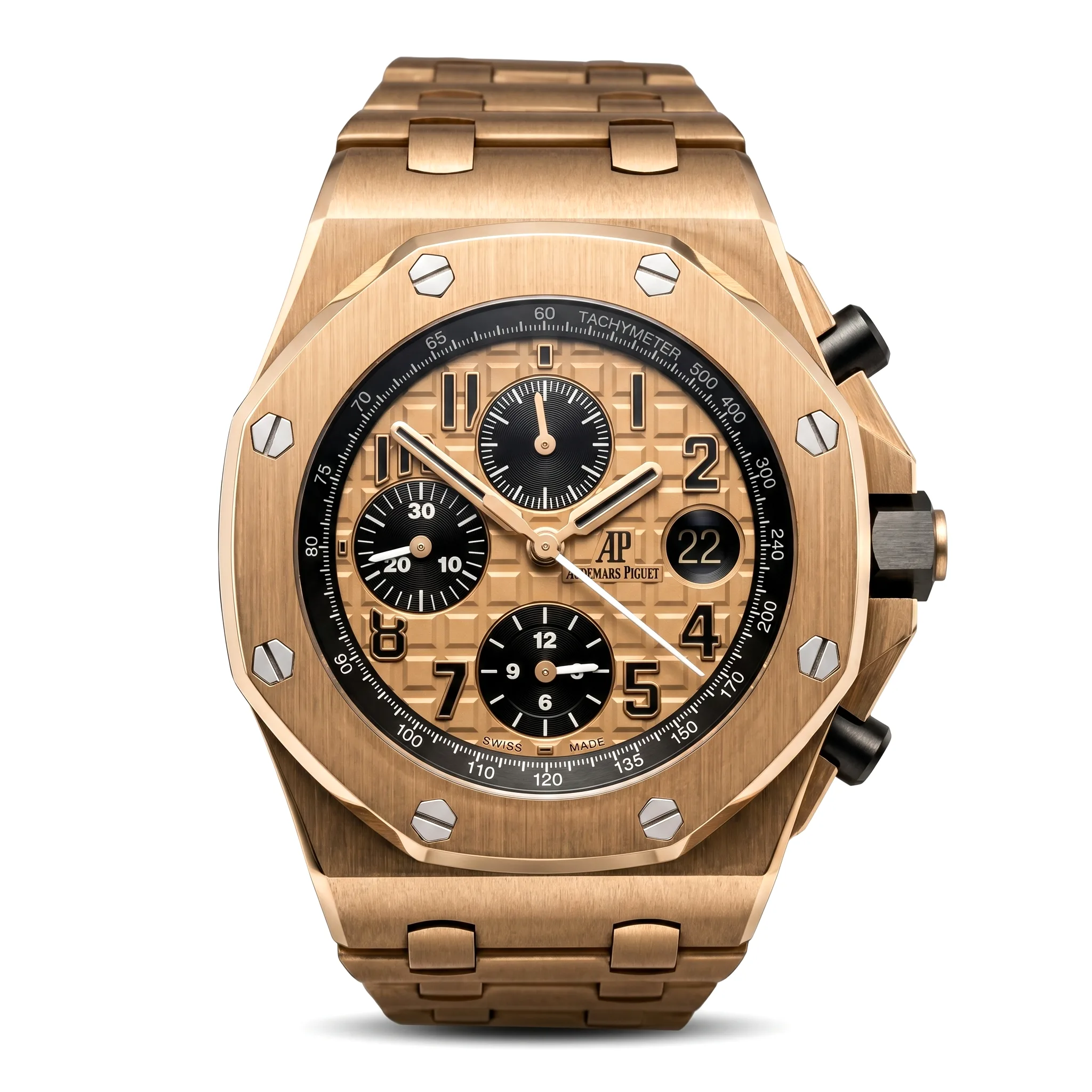 Audemars Piguet Royal Oak Offshore Rosegold 26470OR.OO.1000OR.01 Keramikdruecker Frontansicht