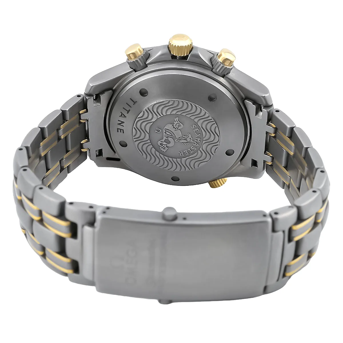 Omega Seamaster Diver 300m Chronograph Titan Gelbgold 22978000 Service 2023 Boden