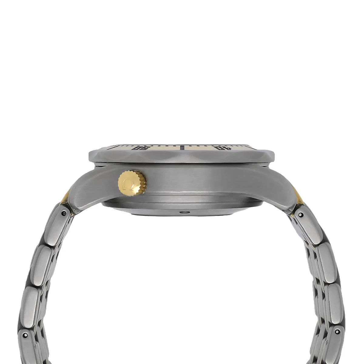 Omega Seamaster Diver 300m Chronograph Titan Gelbgold 22978000 Service 2023 Flanke