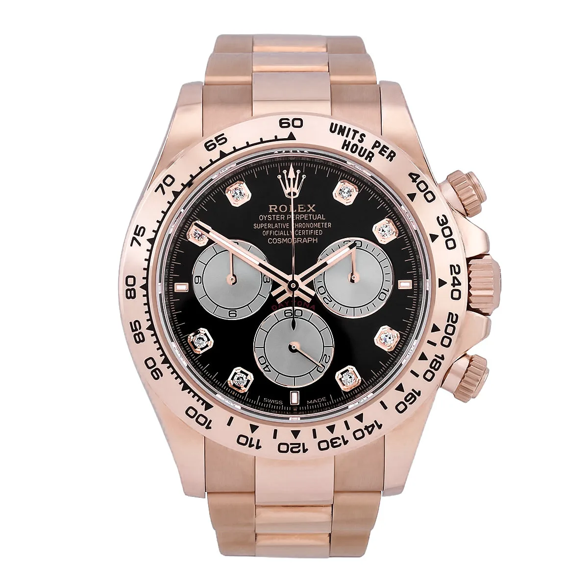 Rolex Cosmograph Daytona Everose-Gold Black 126505 New Front