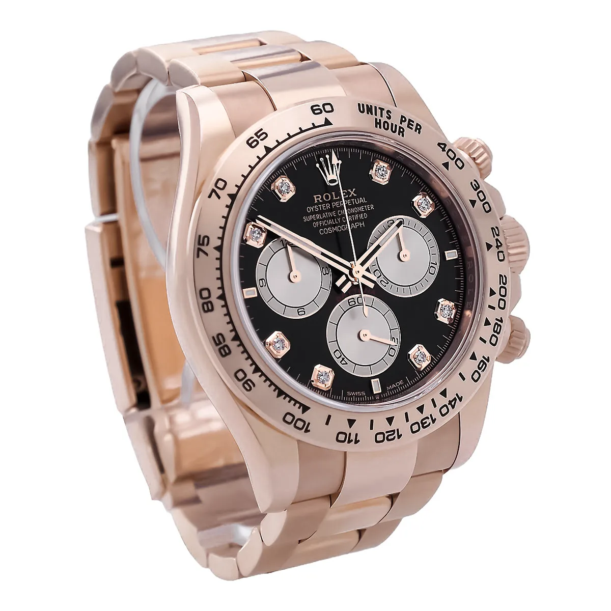 Rolex Cosmograph Daytona Everose-Gold Black 126505 New Left