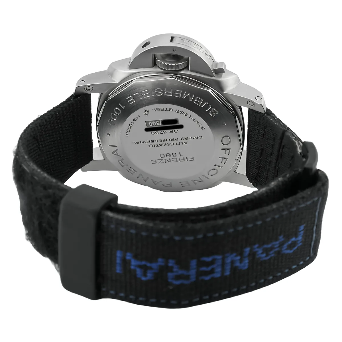 Panerai Luminor 1950 Submersible Edelstahl Schwarz PAM00243 Verschraubter Boden