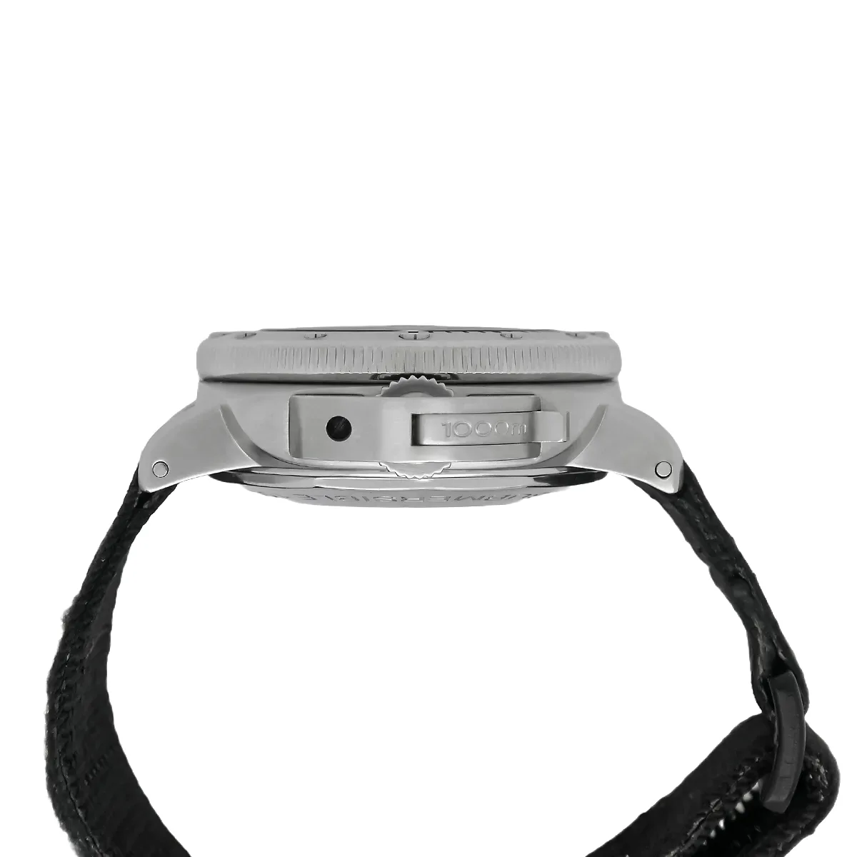 Panerai Luminor 1950 Submersible Edelstahl Schwarz PAM00243 Kronenschutzbügel Krone