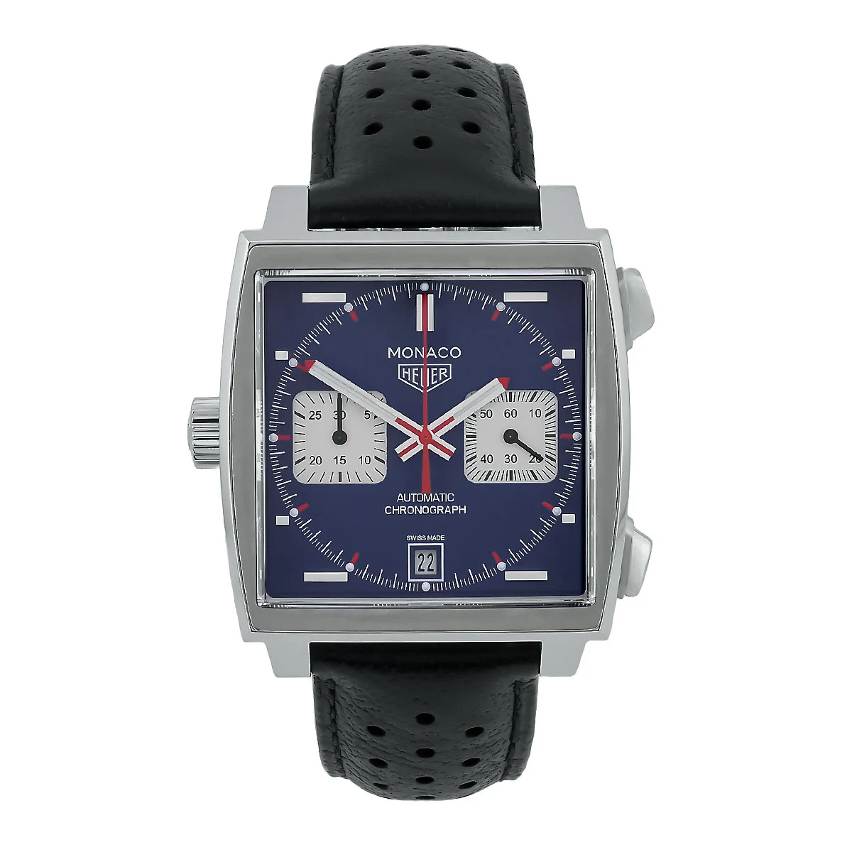 TAG Heuer Monaco Edelstahl Blau CAW211P.FC6356 Sehr gut Front