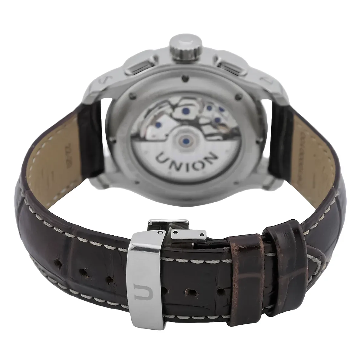 Union Glashütte Belisar Edelstahl Weiß D002.425.16.037.00 Faltschließe Schließe