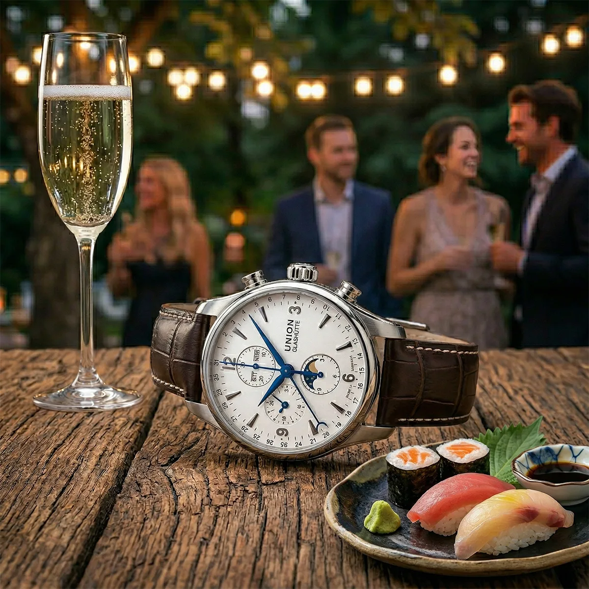 Union Glashütte Belisar Edelstahl Weiß D002.425.16.037.00 Sehr gut Stillleben