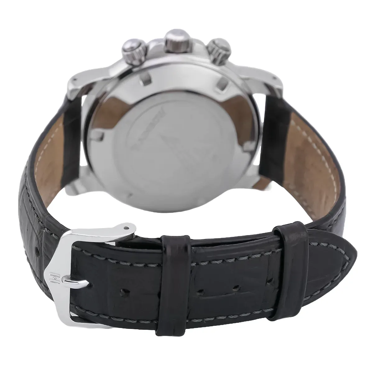 Zenith Rainbow Edelstahl schwarz 02.0350.400 sehr guter Zustand Detail Schließe