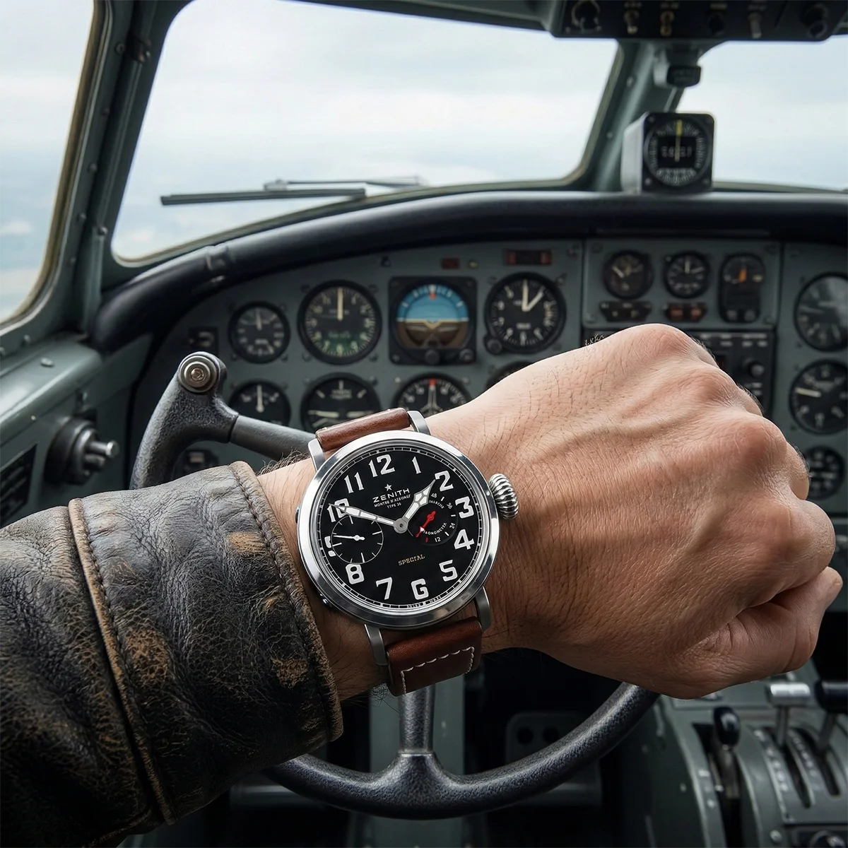 Zenith Type 20 Titan 95.2420.5011 WristshotZenith Type 20 Titan 95.2420.5011 Wristshot