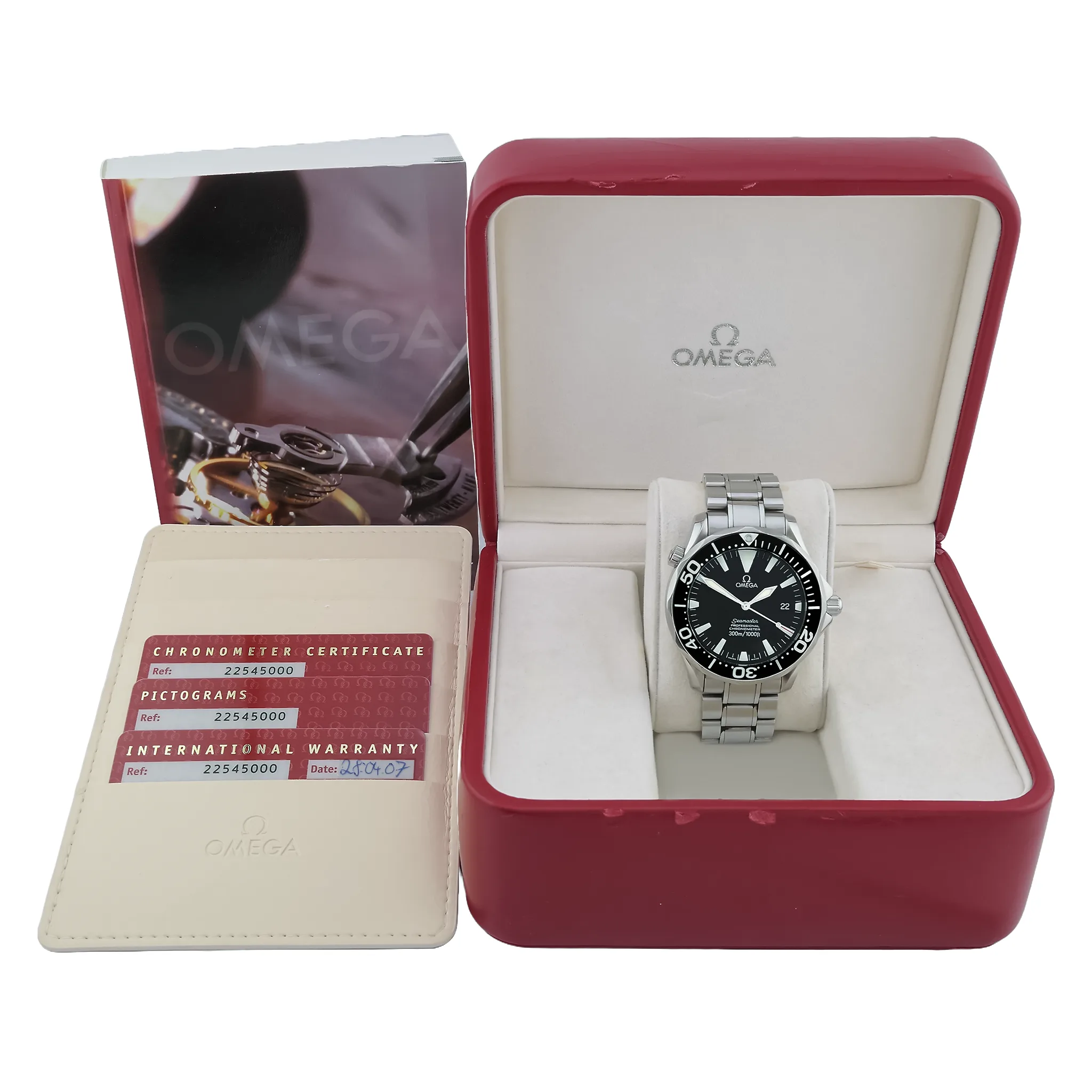 Omega Seamaster 300M Edelstahl 2254.50.00 Sehr gut Full Set