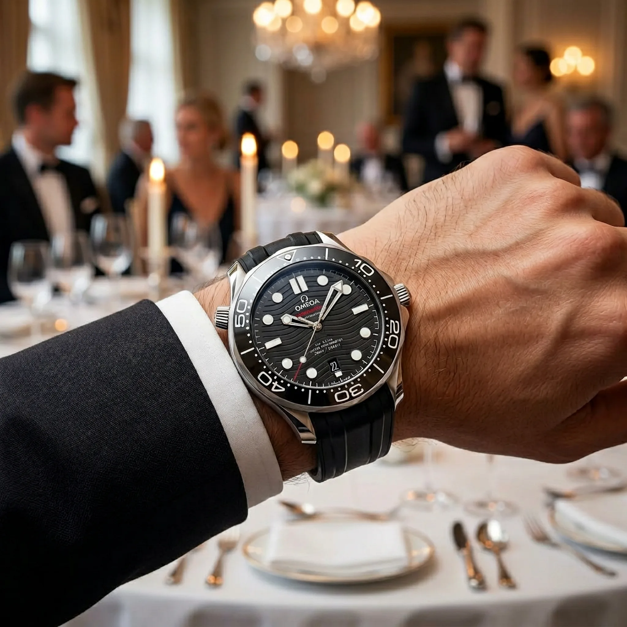 Omega Seamaster Diver 300M Edelstahl 210.32.42.20.01.001 Neuwertig Wristshot