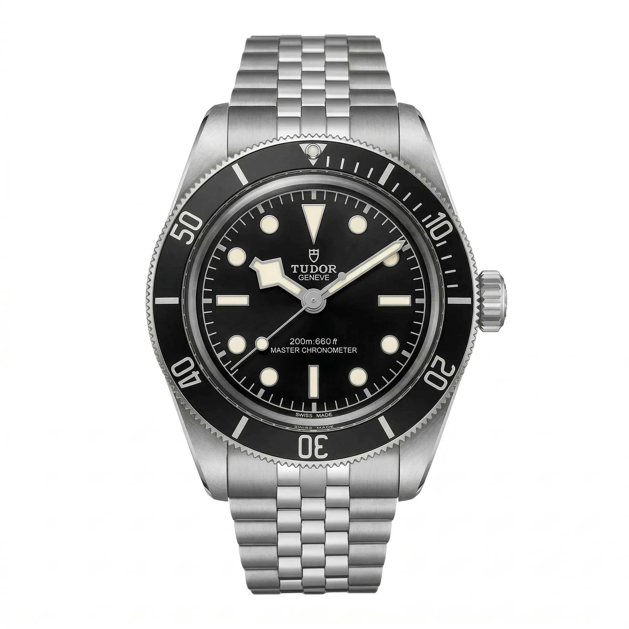 Tudor Black Bay Monochrome Edelstahl 7941A1A0NU neuwertig Front