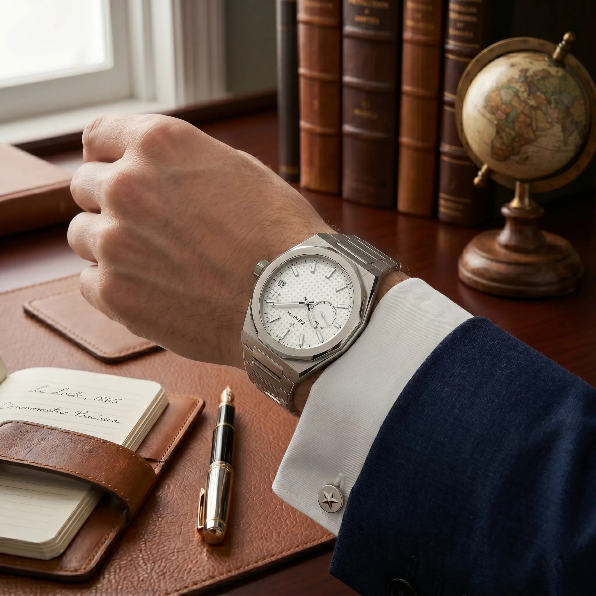 Zenith Defy Skyline Edelstahl Weiß 03.9300.3620/01.I001 Sehr gut Wristshot