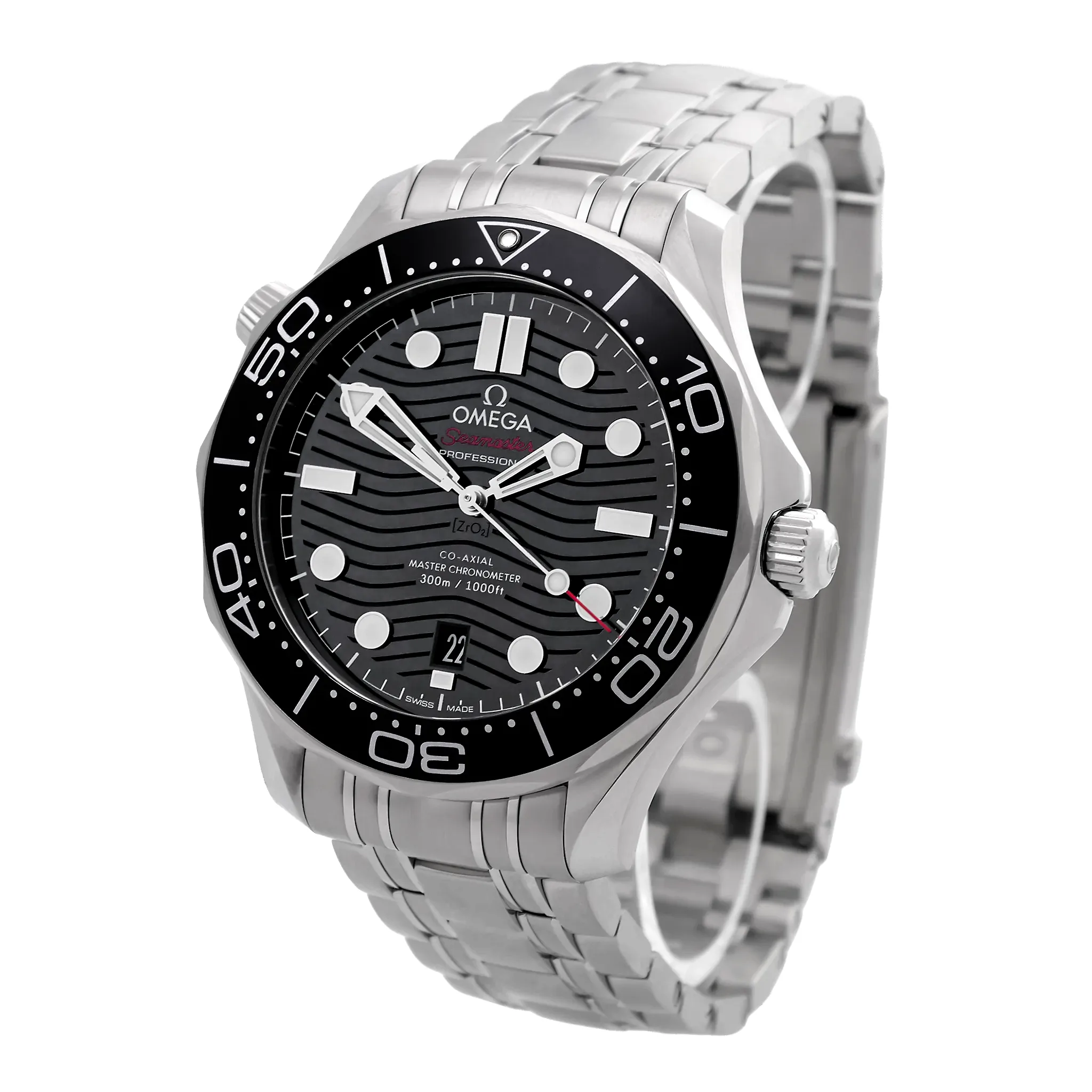 Omega Seamaster Diver 300M Edelstahl 210.30.42.20.01.001 Seitenansicht rechts