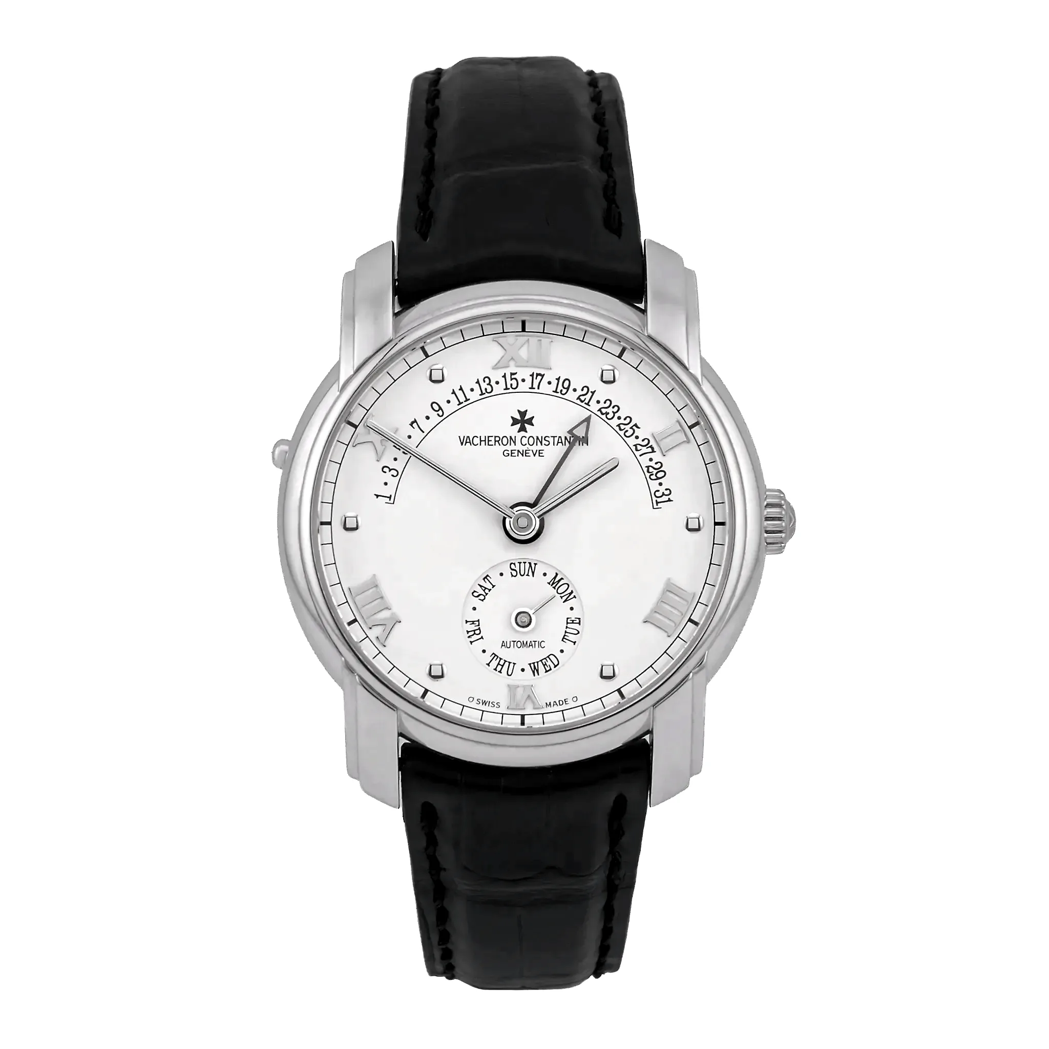 Vacheron Constantin Patrimony Retrograde 18k Weißgold 47245 Neu/Ungetragen Front
