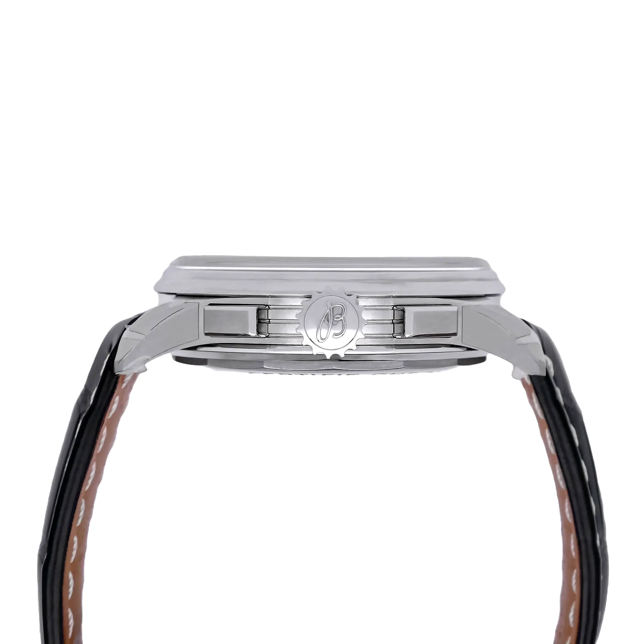 Breitling Premier B01 Chronograph 42 Edelstahl AB0118371B1P2 Krone und Chronographendrücker im Detail