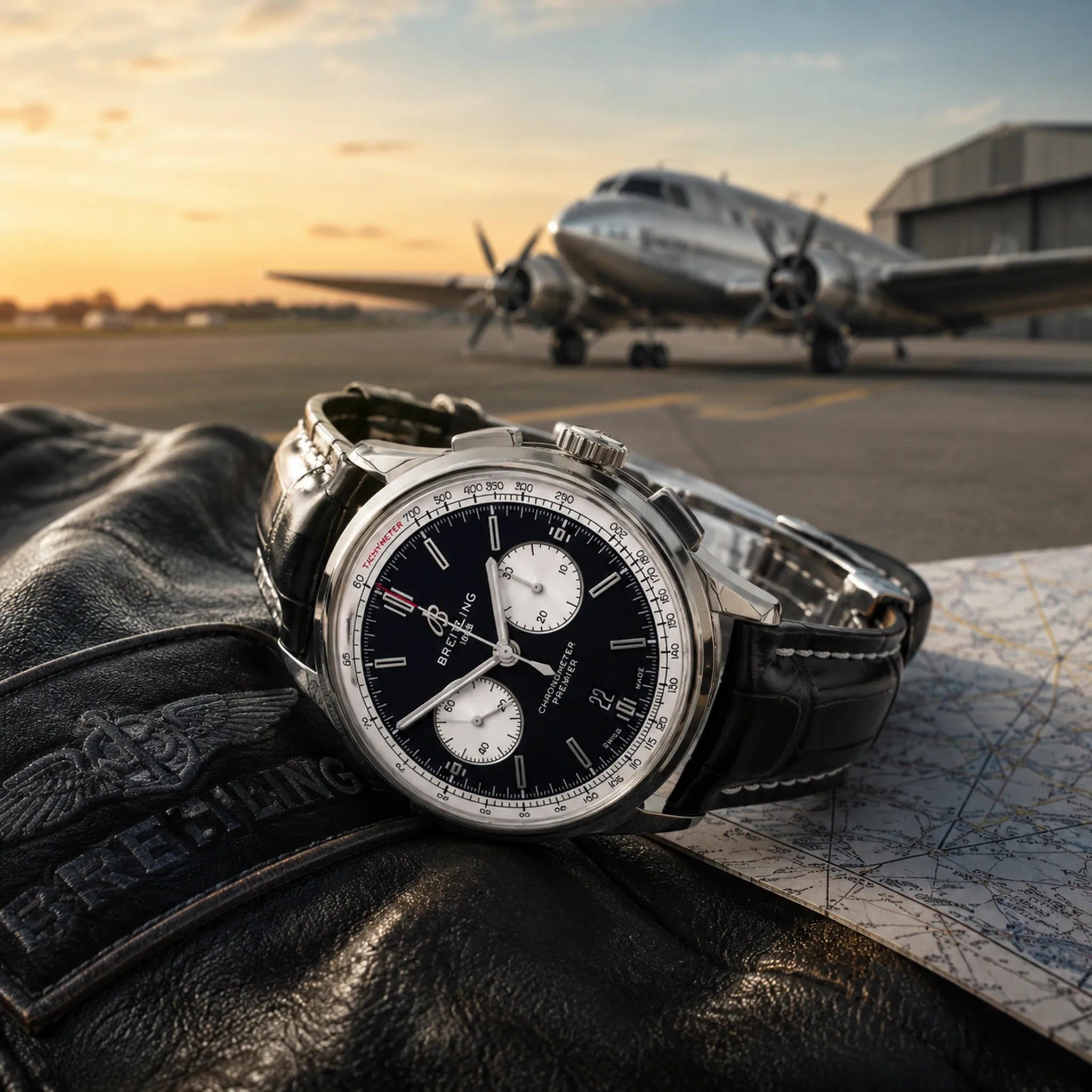 Breitling Premier B01 Chronograph 42 Edelstahl AB0118371B1P2 Stillleben