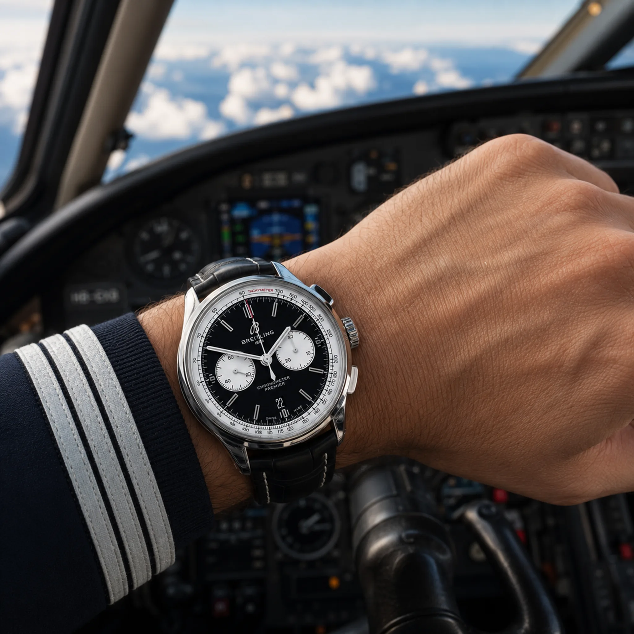 Breitling Premier B01 Chronograph 42 Edelstahl AB0118371B1P2 Wristshot