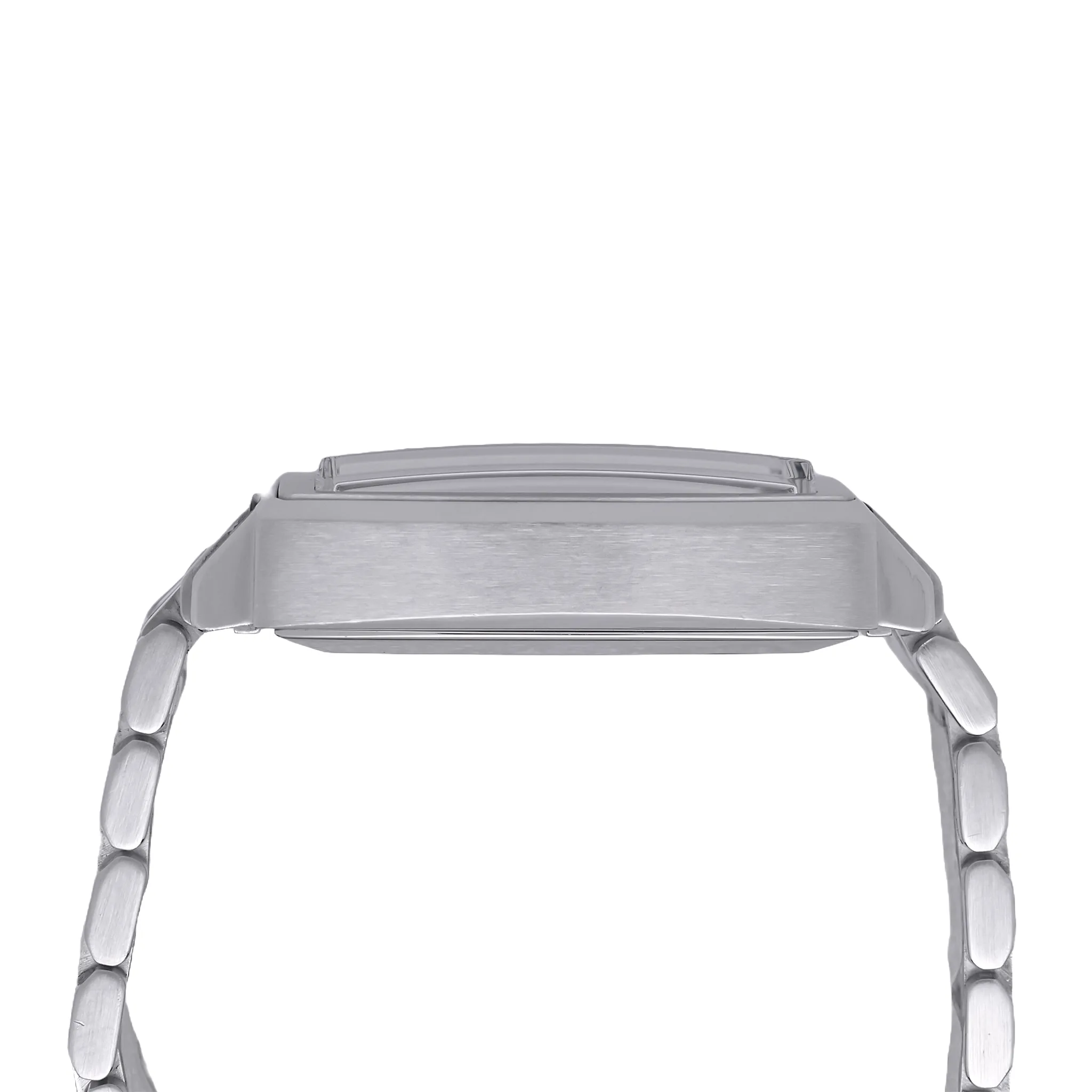 TAG Heuer Monaco Edelstahl CS2111 sehr guter Zustand Gehäuseflanke