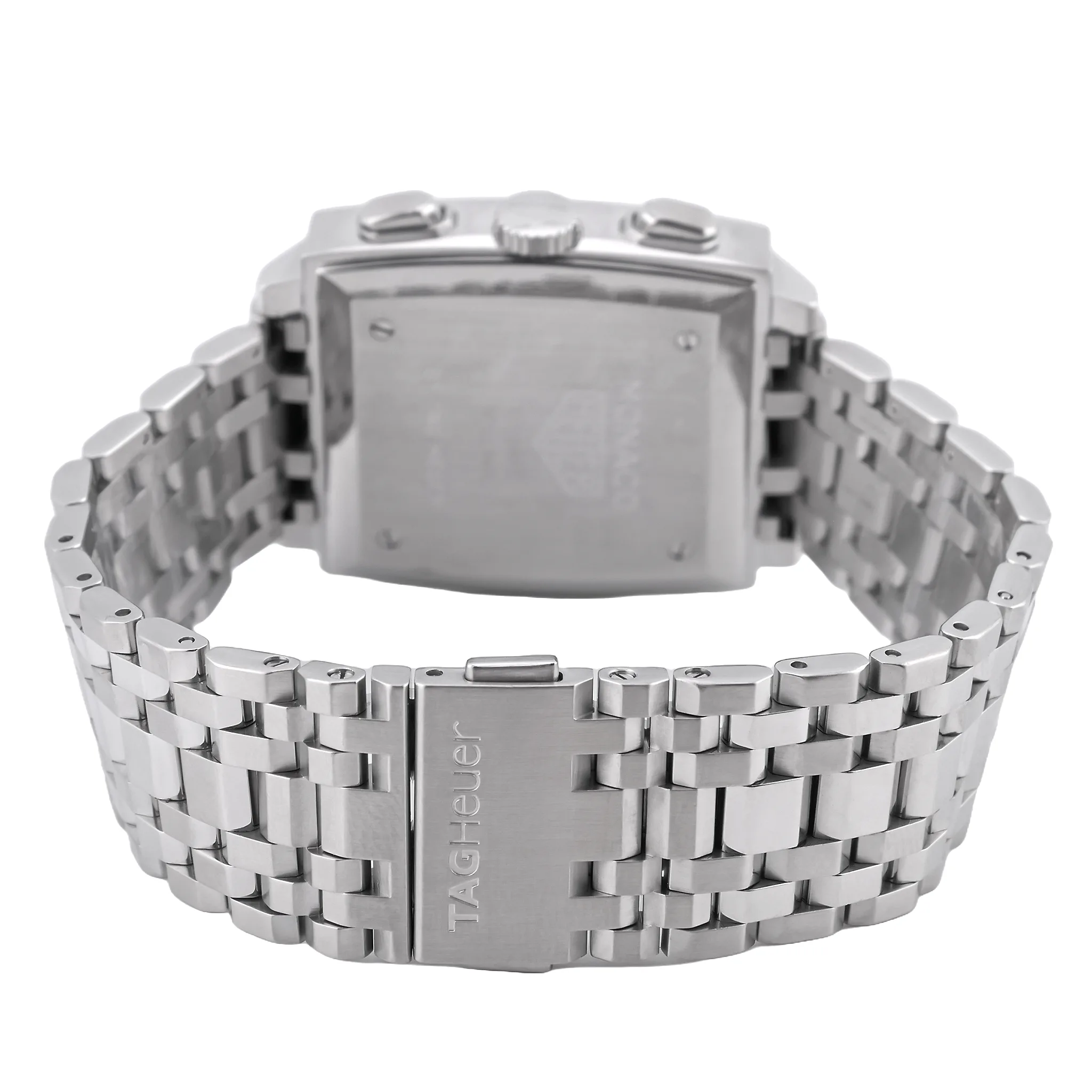 TAG Heuer Monaco Original-Edelstahlband CS2111 sehr guter Zustand Schließe