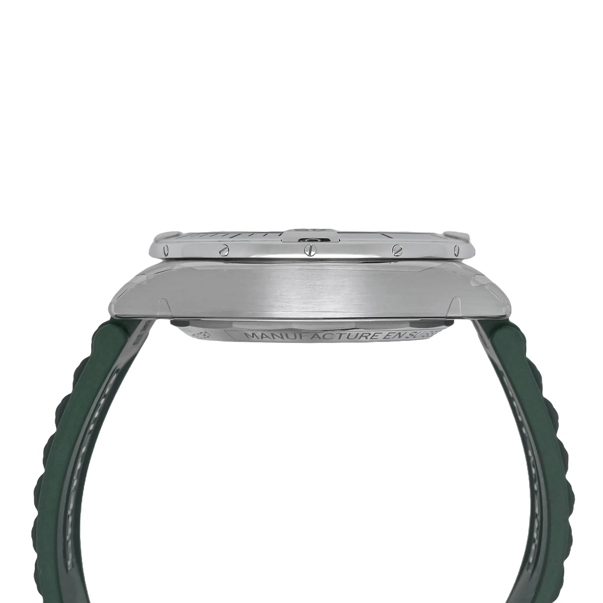 Breitling Chronomat B01 42 Grün AB0134101L2S1, Gehäuseflanke mit Rider Tabs